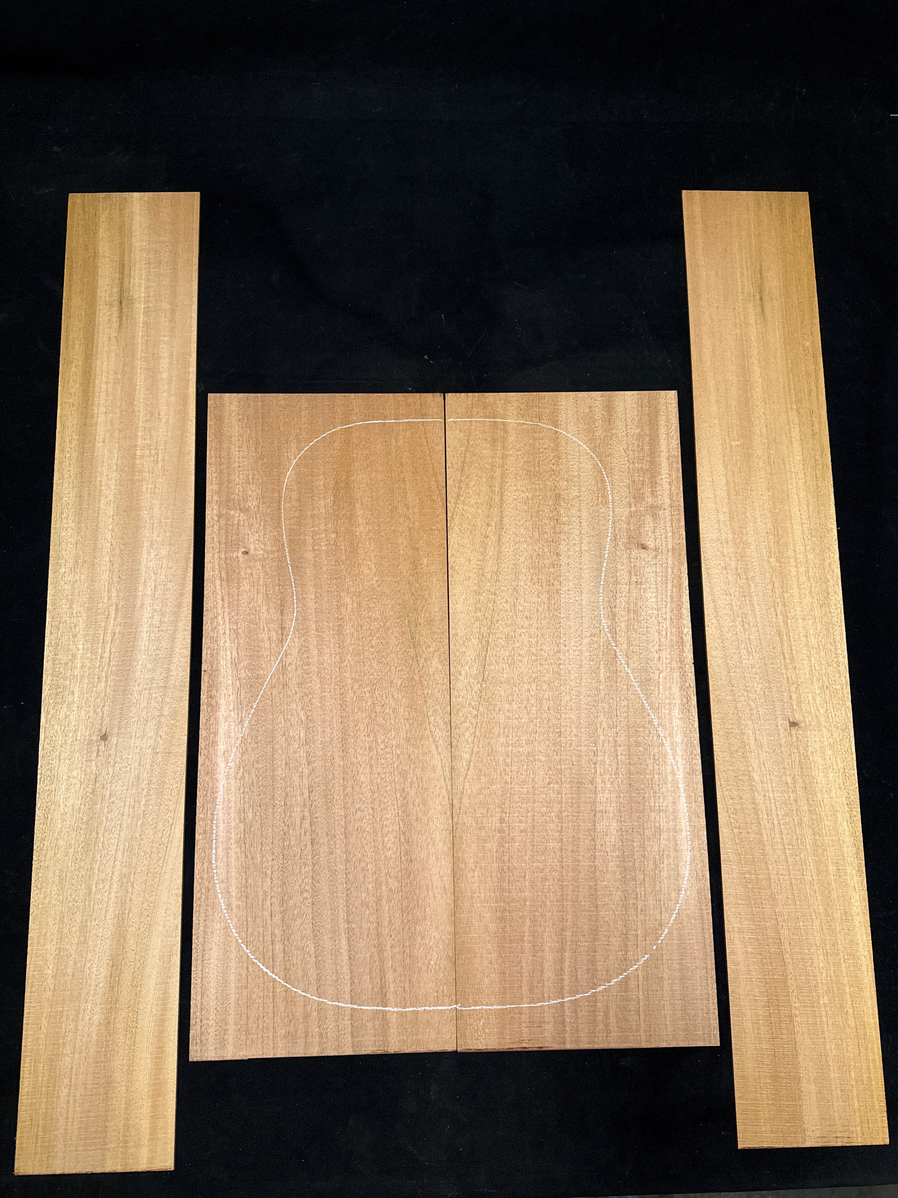 Cuban Mahogany (2nd Grade) Acoustic Guitar Back & Sides Set 77