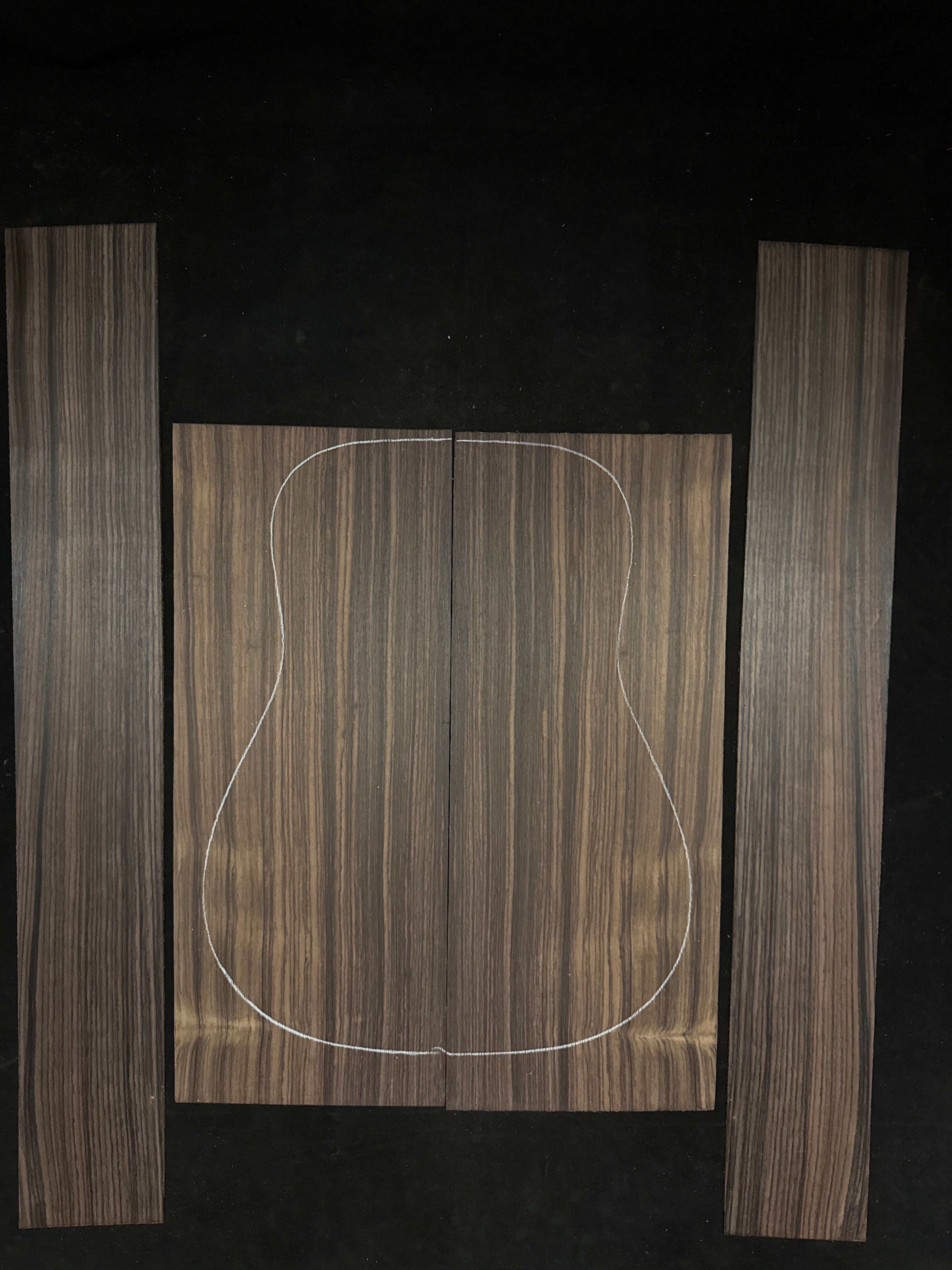 Indian Rosewood Acoustic Guitar Back and Sides Set 56