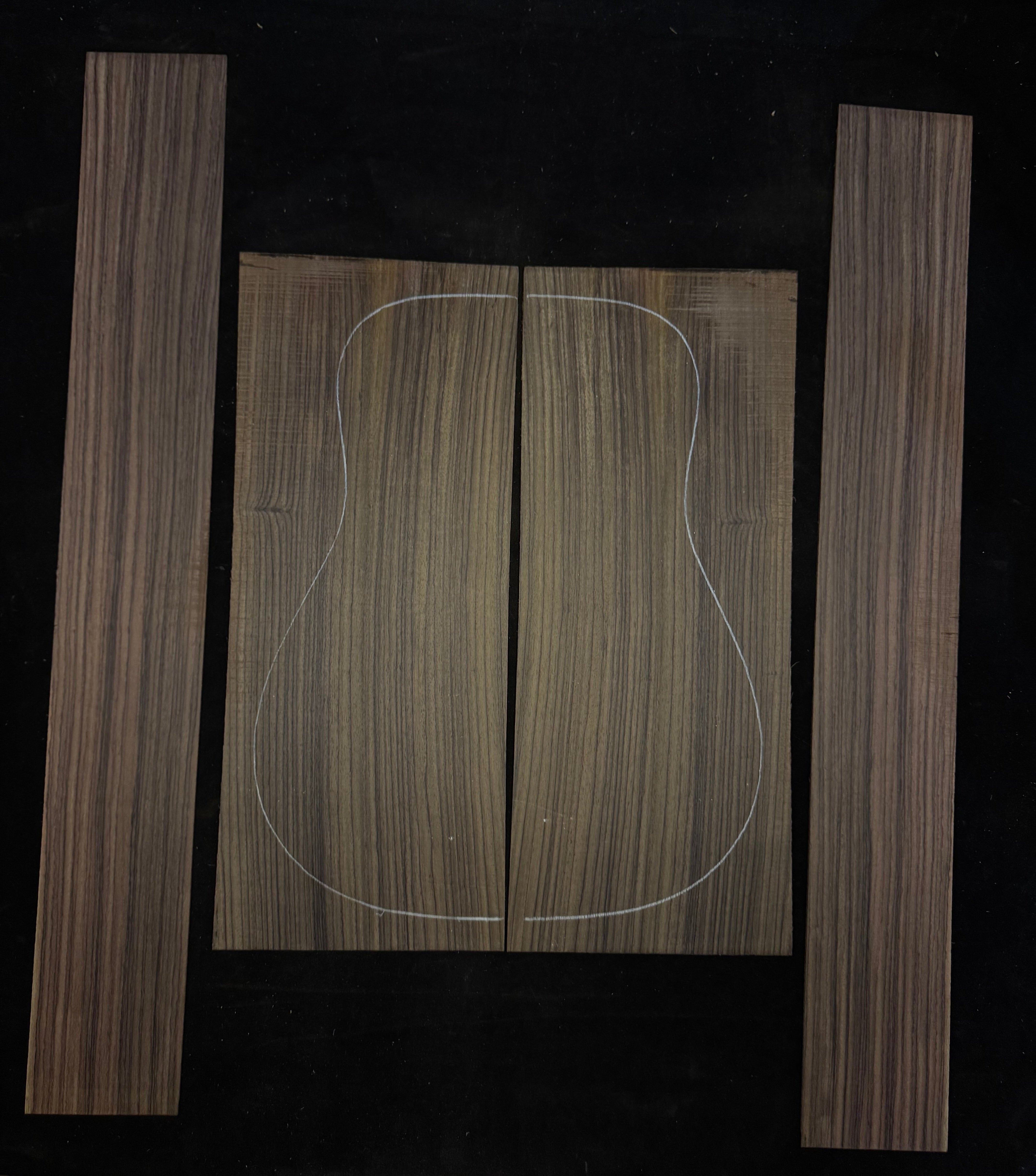 Indian Rosewood Acoustic Guitar Back and Sides Set 69