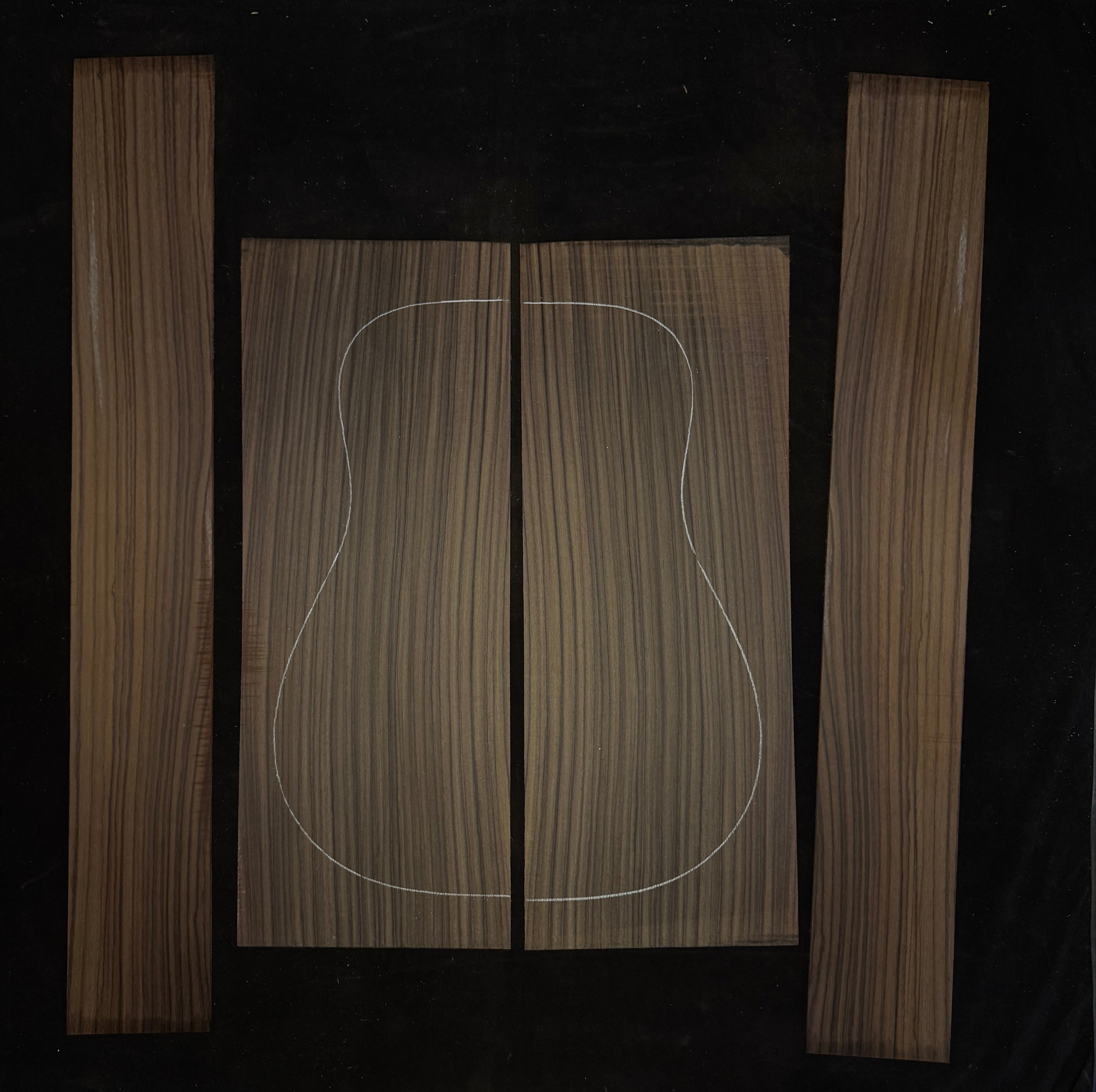 Indian Rosewood Acoustic Guitar Back and Sides Set 73