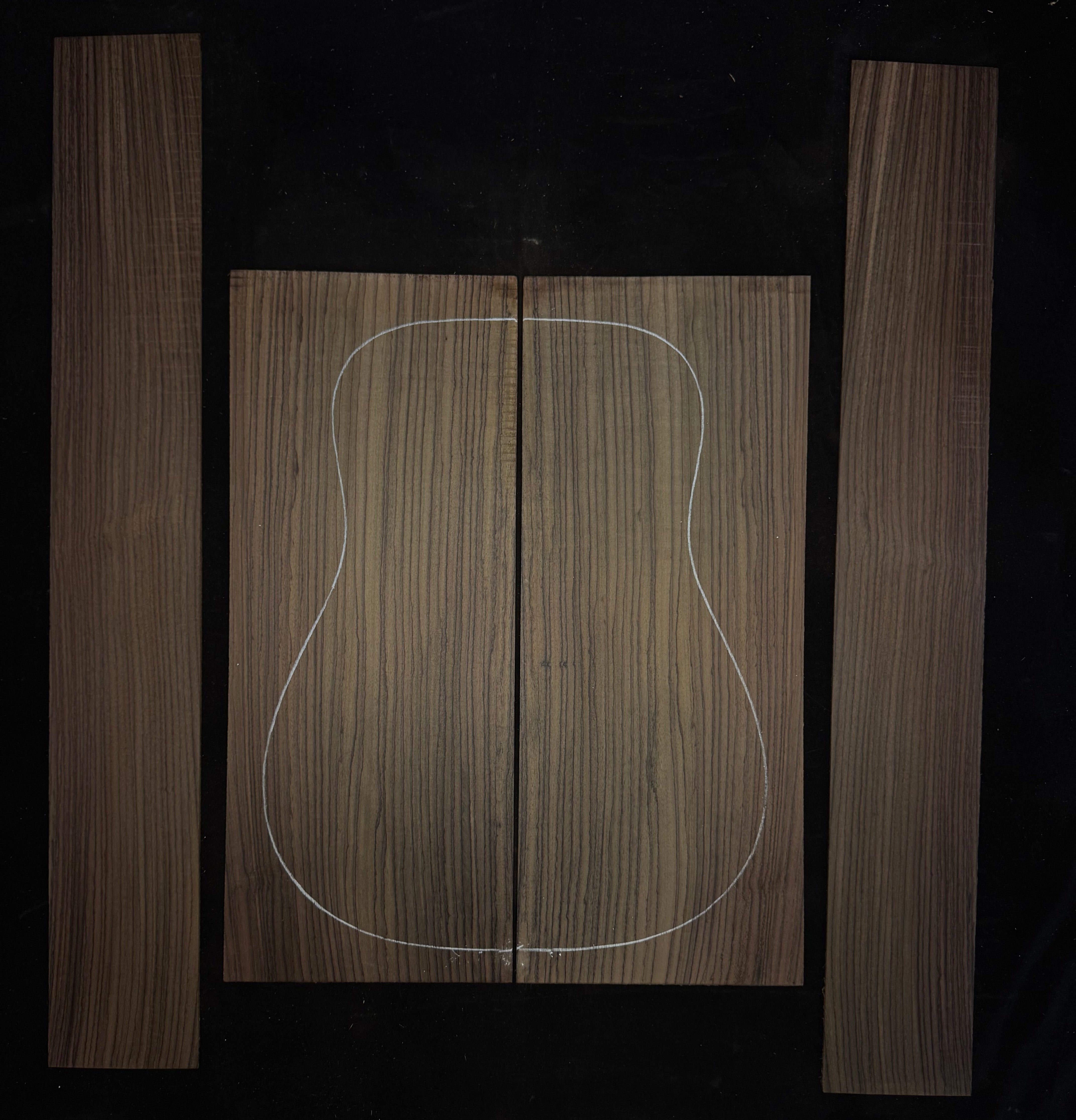 Indian Rosewood Acoustic Guitar Back and Sides Set 74