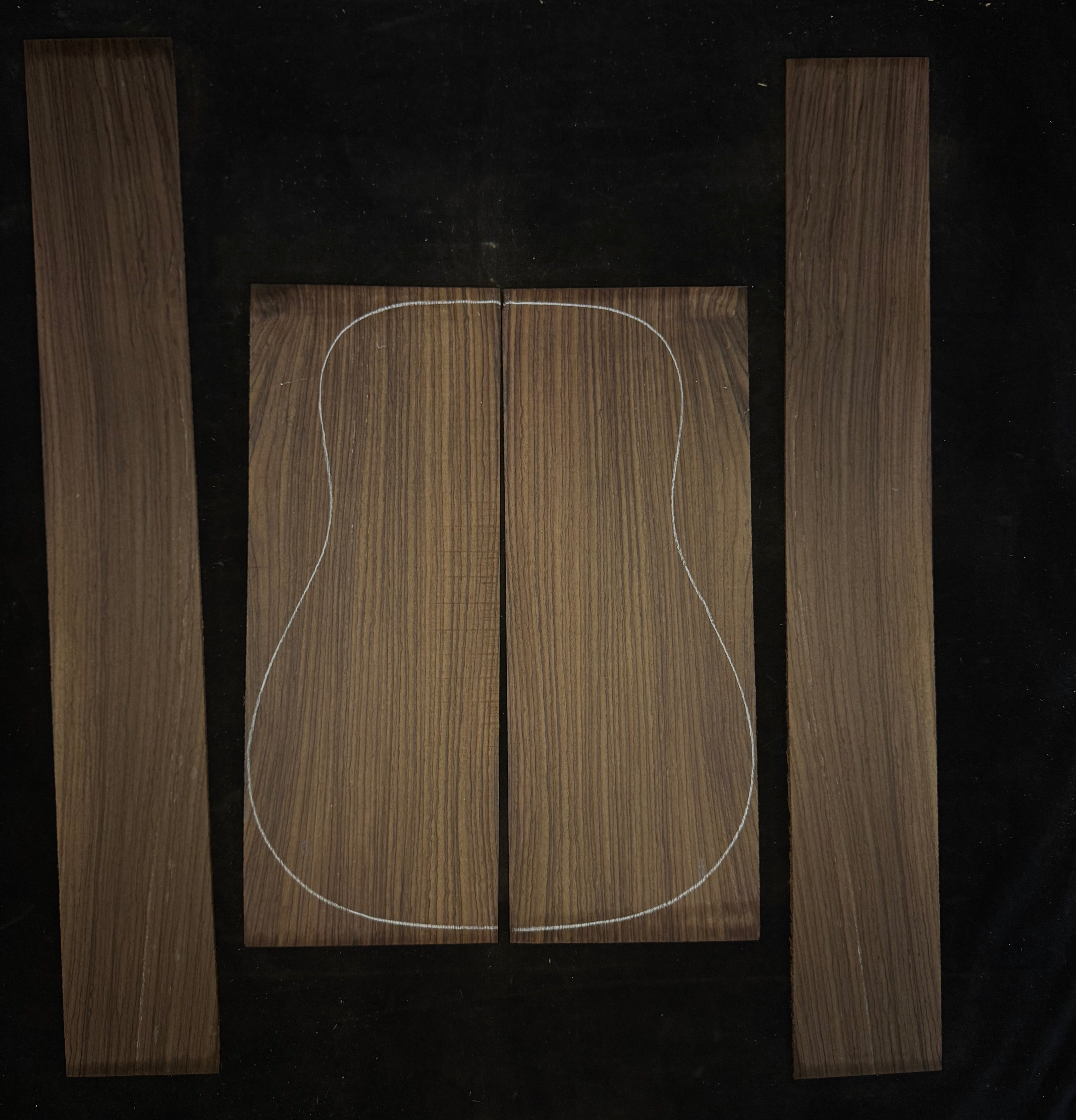 Indian Rosewood Acoustic Guitar Back and Sides Set 77