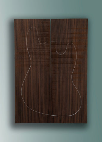 Indian Rosewood Electric Guitar/Bass Laminate Top 01