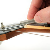 MusicNomad 6 pc. Diamond Coated Acoustic Guitar Nut Slotting Files Set - Light/Medium Strings, with Storage Case