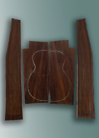 Cocobolo Acoustic Guitar Back and Sides Set 04