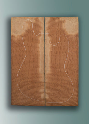 Figured Redwood Electric Guitar/Bass Laminate Top 02