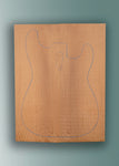 Lacewood GLUED Electric Guitar Laminate Top 01