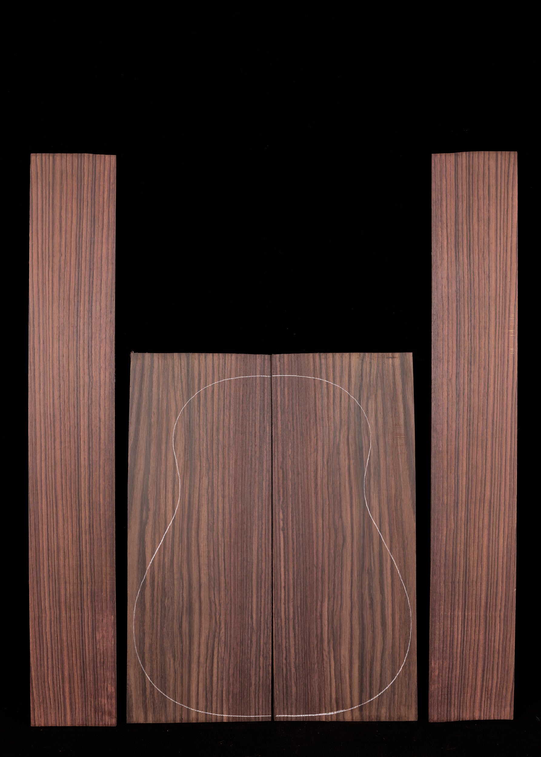 Indian Rosewood Acoustic Guitar Back and Sides Set 105