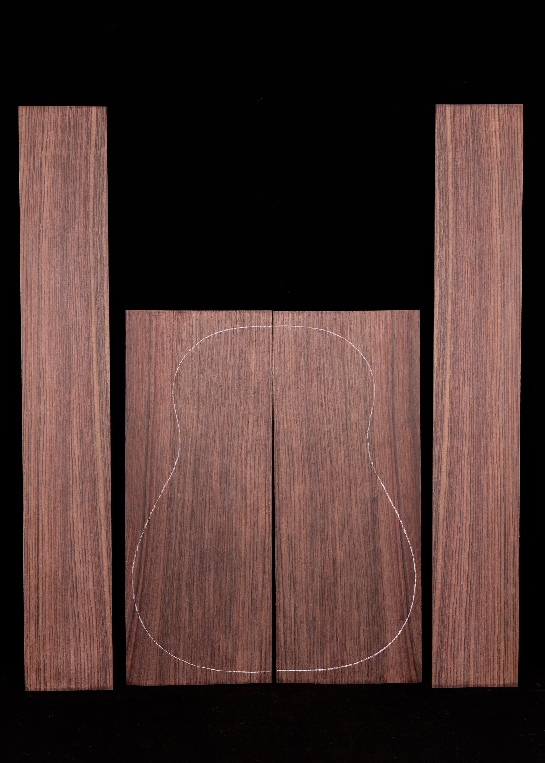 Indian Rosewood Acoustic Guitar Back and Sides Set 107