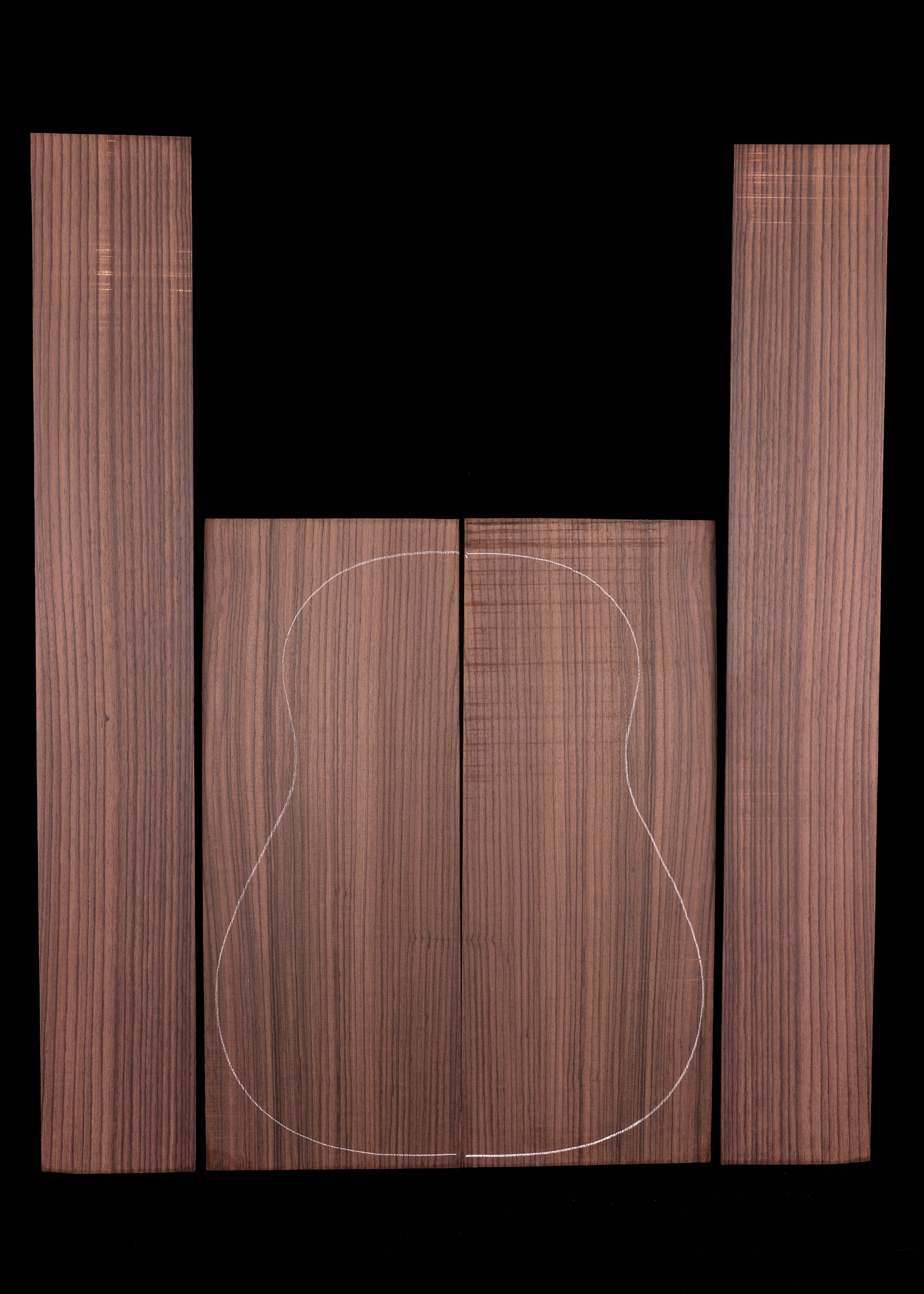 Indian Rosewood Acoustic Guitar Back and Sides Set 109