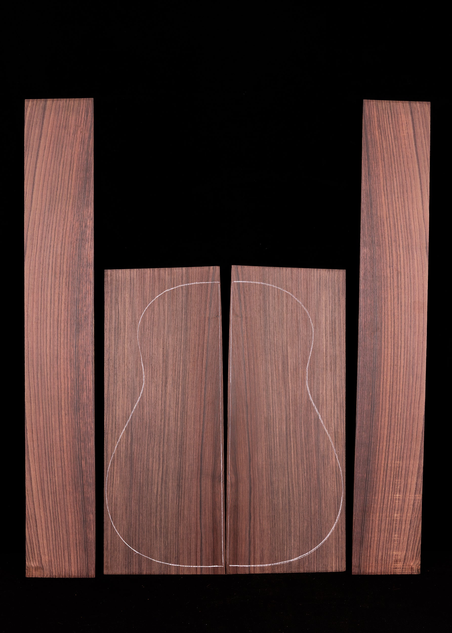 Indian Rosewood Acoustic Guitar Back and Sides Set 110