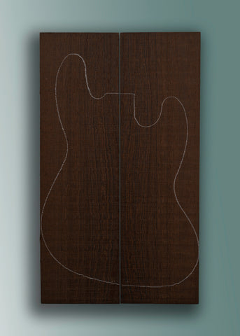 Wenge Electric Guitar/Bass Drop Top 26