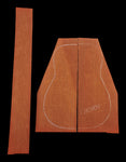 Quilted Mahogany from “The Tree” Acoustic Guitar Back and Sides Set