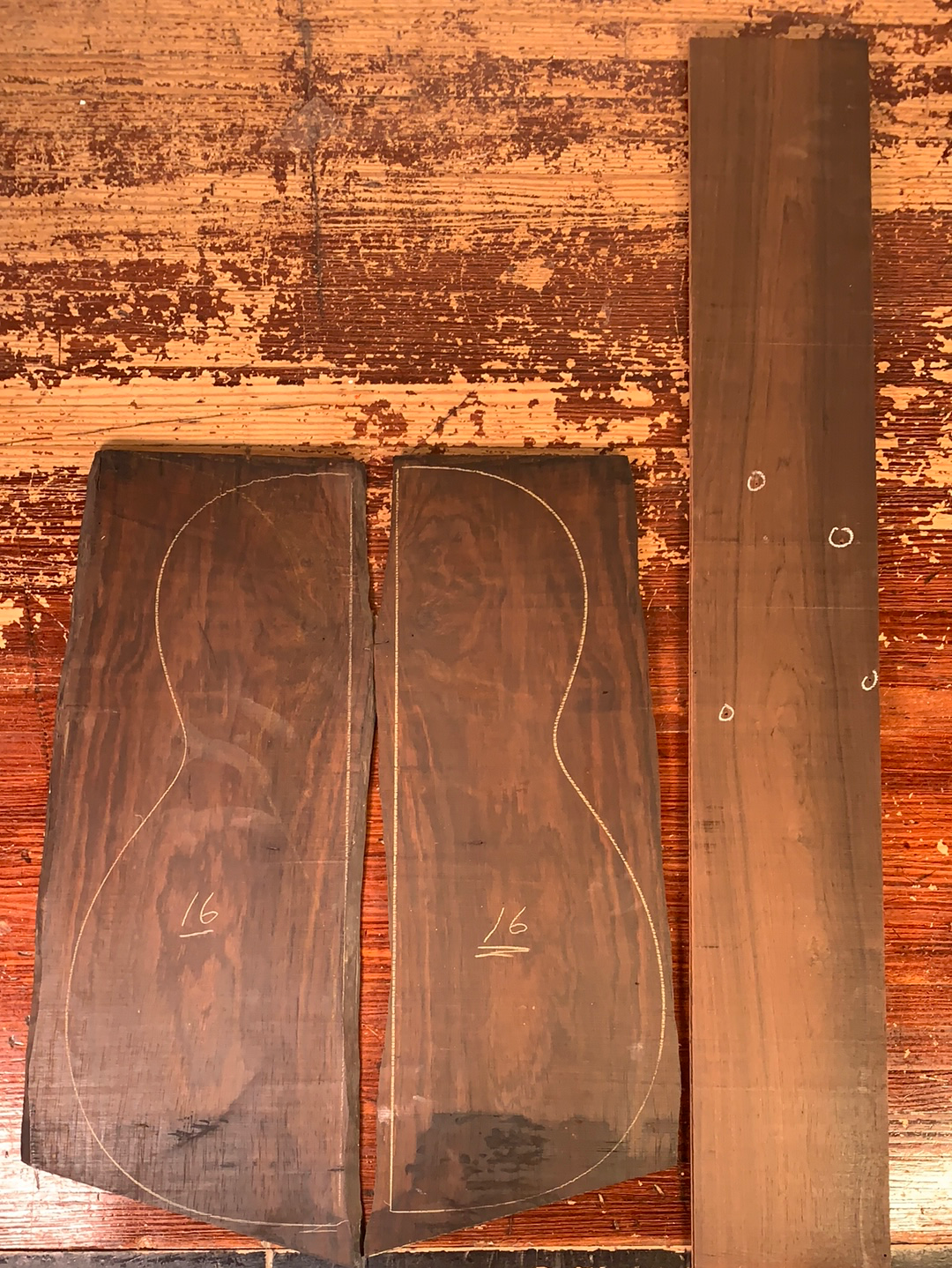 Brazilian Rosewood Acoustic Guitar Back and Sides Set