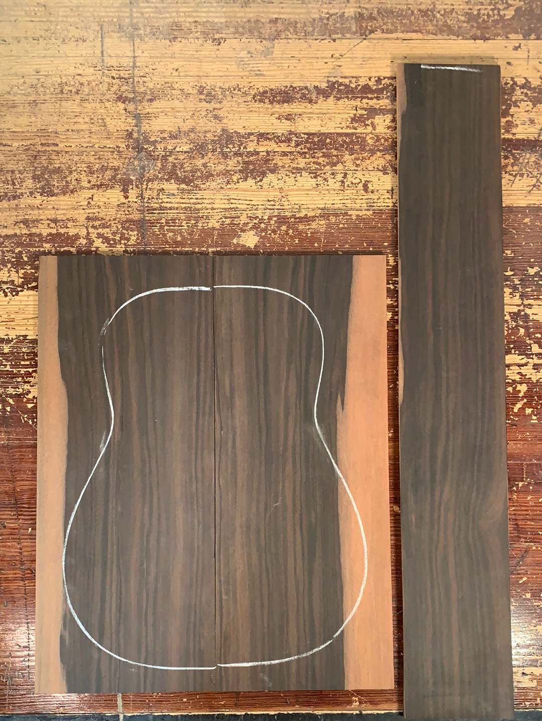 Macassar Ebony Acoustic Guitar Back and Sides Set 3